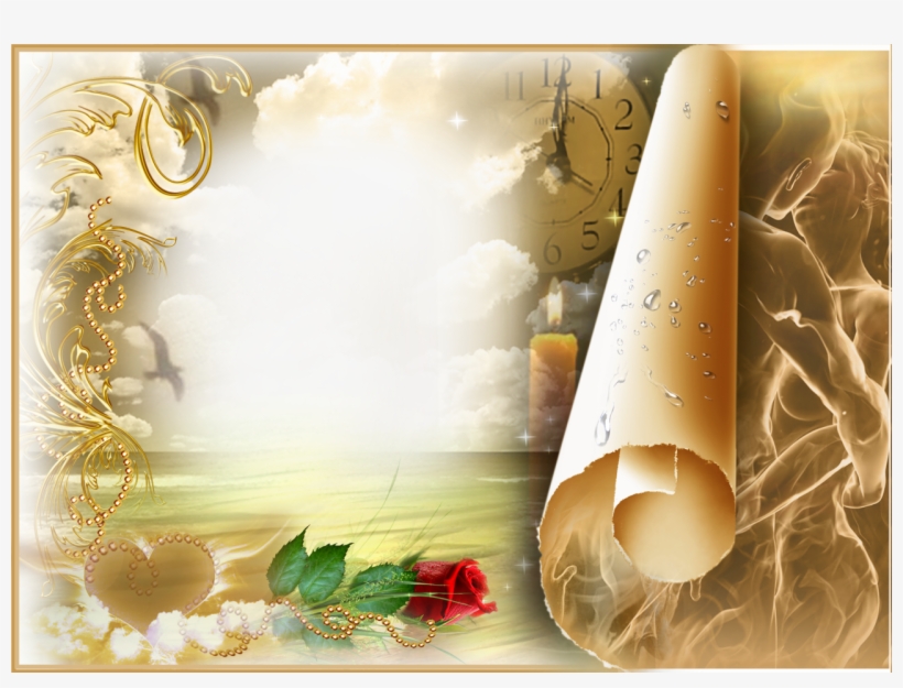 Photo Frame A Romantic Story - Romantic Photo Frames Png, transparent png