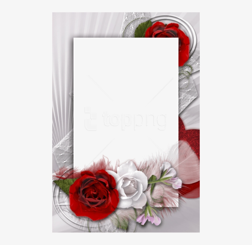 Free Png Transparent Romantic Frame With White And - Marco Para Poner Fotos Gratis, transparent png