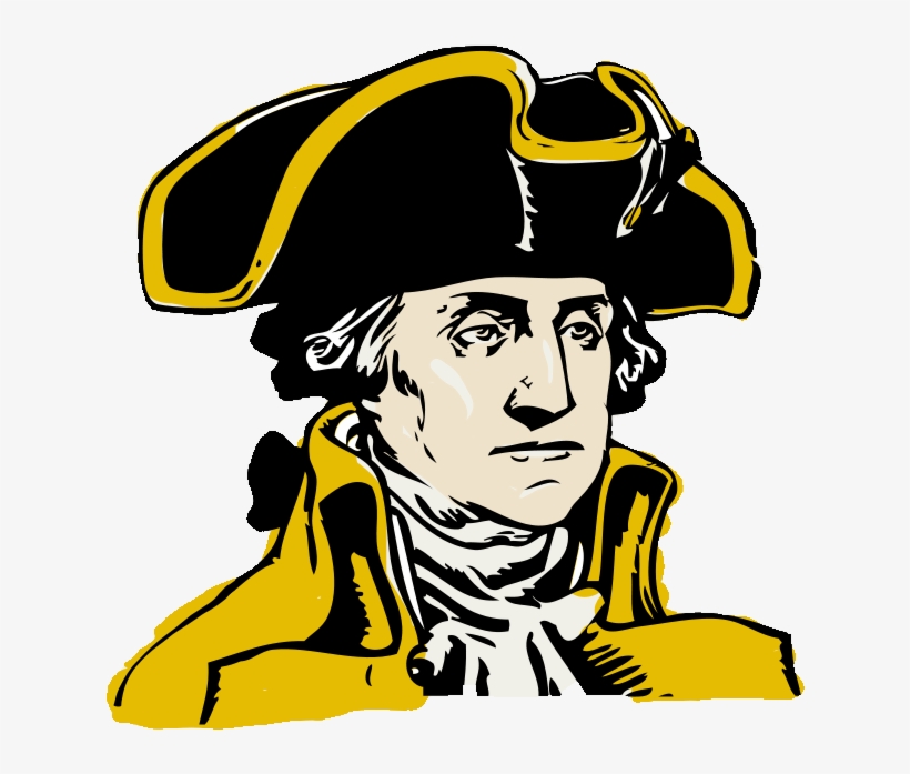 Lincoln Clipart Cute - Black And White George Washington Clipart, transparent png