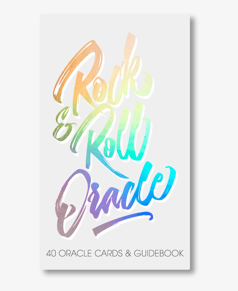 Rock N Roll Oracle Card Deck - Calligraphy, transparent png