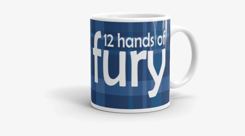 12 Hands Of Fury The Plaid Horse Logo ~ Navy Plaid - Coffee Cup, transparent png