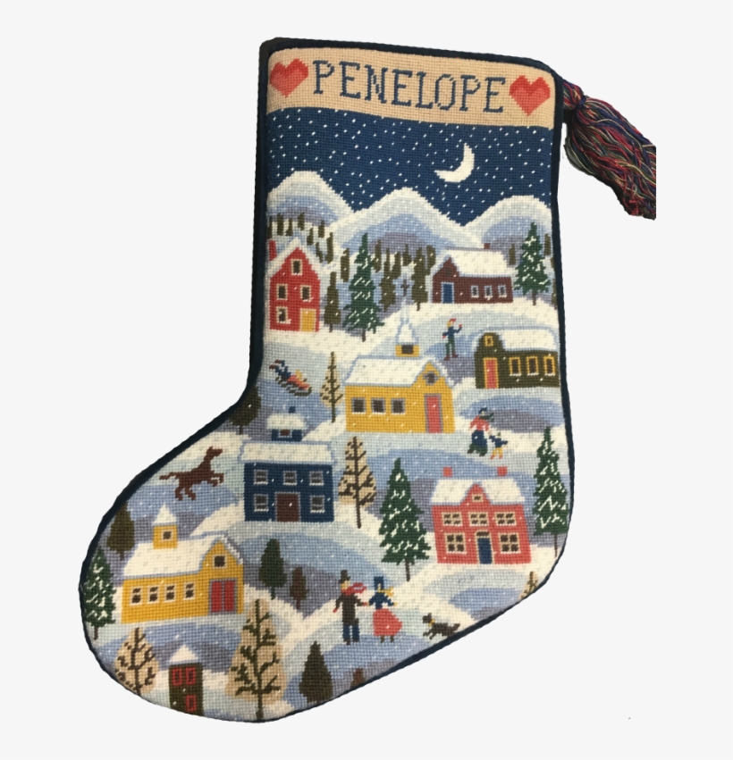 Christmas Stocking Needlepoint Kit Winter Shaker - Patchwork, transparent png