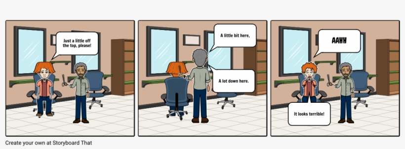 The Bad Haircut - Cartoon, transparent png