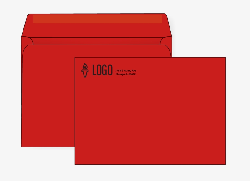 Red Custom Booklet Envelopes - Paper, transparent png