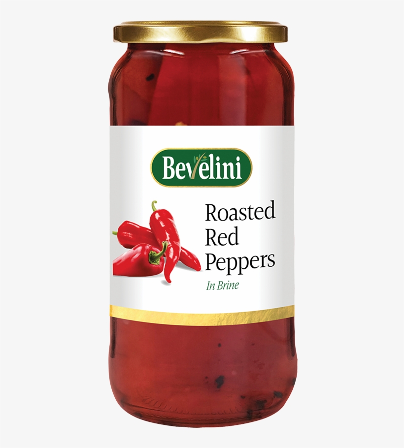Bevelini Red Roasted Peppers - Bevelini Jalapeno Peppers In Brine 480g, transparent png