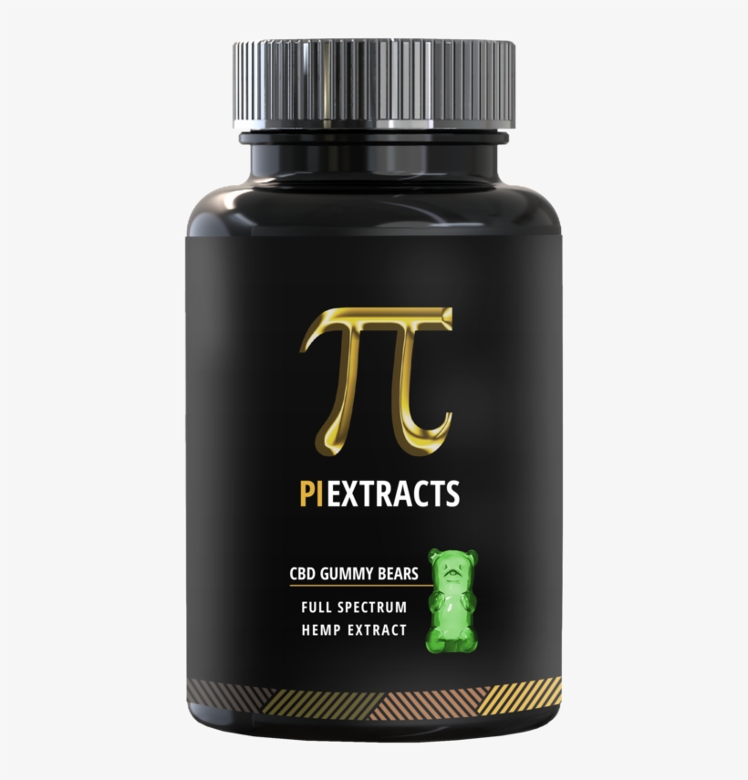 Cbd Gummy Bears - Glass Bottle, transparent png