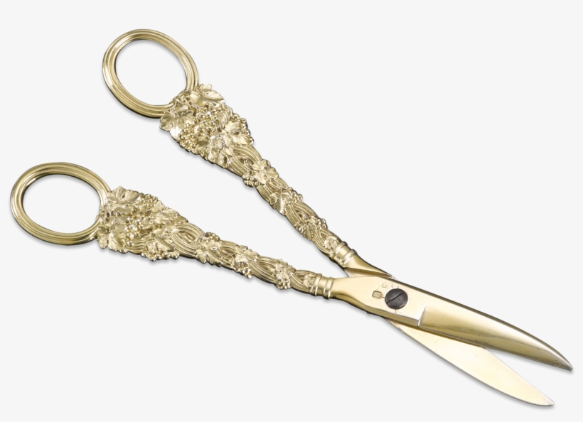Paul Storr Silver-gilt Grape Shears - Keychain, transparent png