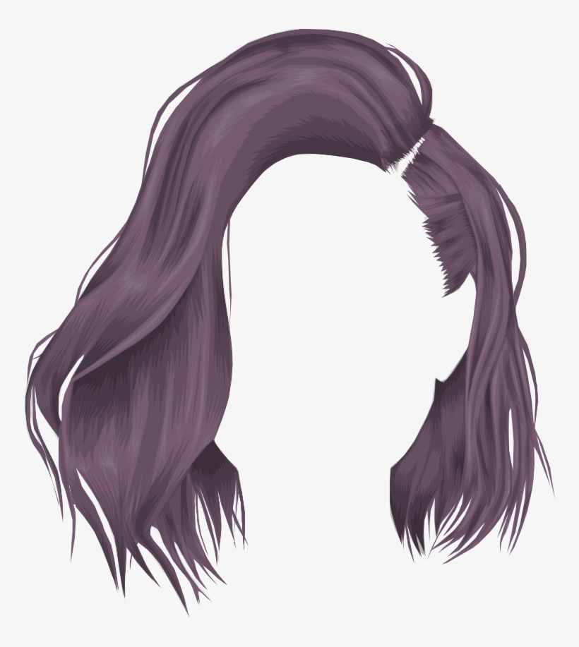Purple Wig - Luiza - Lace Wig, transparent png