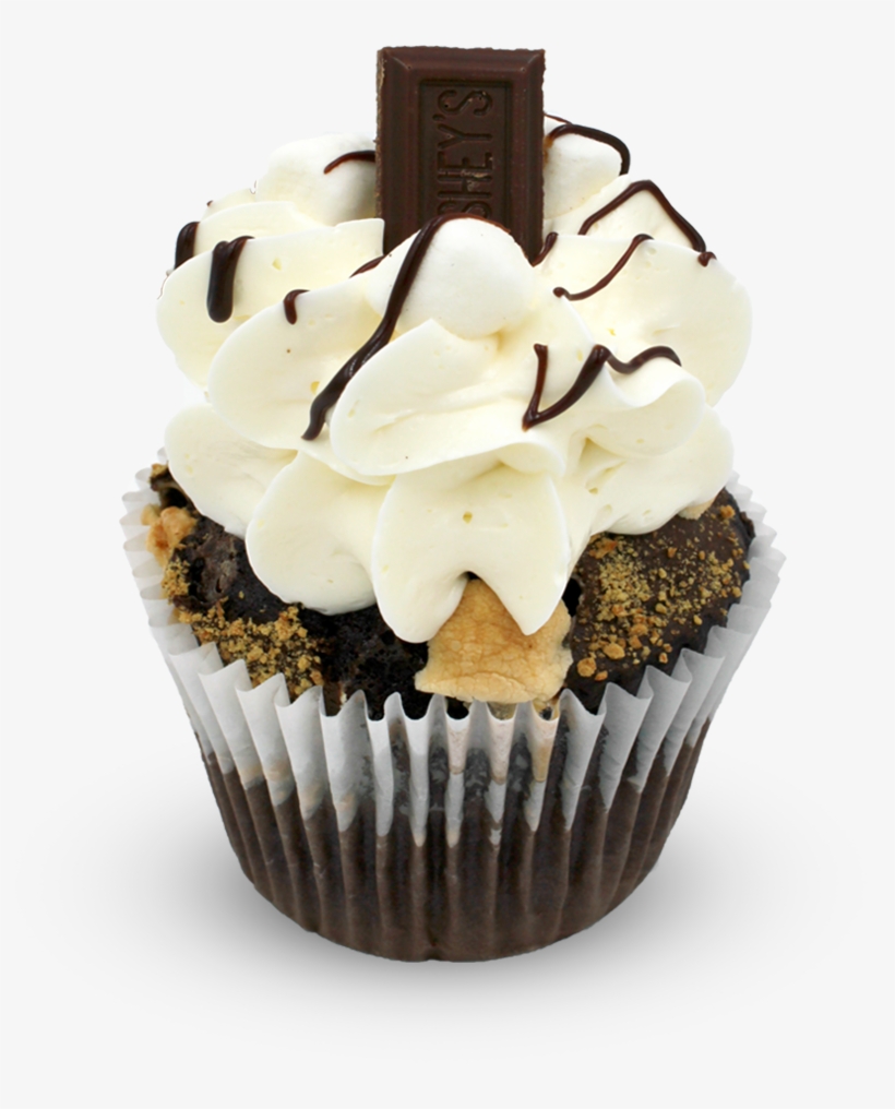 S'mores - Cupcake, transparent png