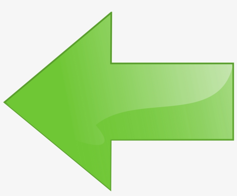 Navigation Left Arrow - Transparent Green Color Arrow, transparent png
