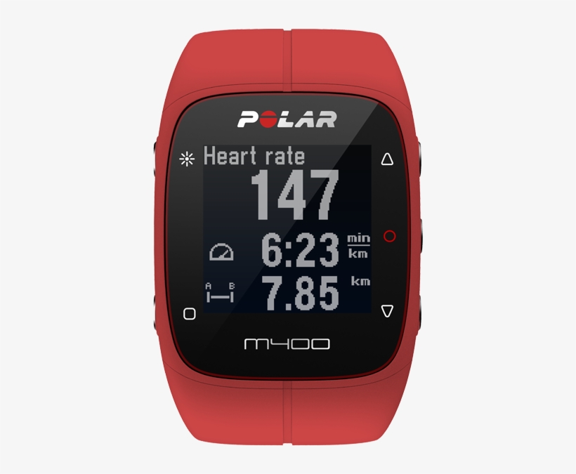 Polar M400 Gps Running Watch With Heart Rate, Red - Polar, transparent png