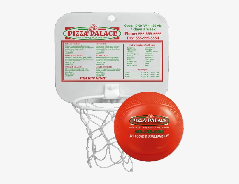 Minibackboard With Unimprinted 4" Foam Basketball - Streetball, transparent png