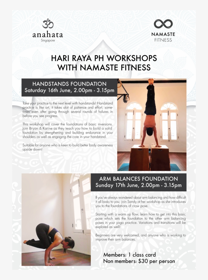 Namaste Fitness Hari Raya Workshops - Online Advertising, transparent png