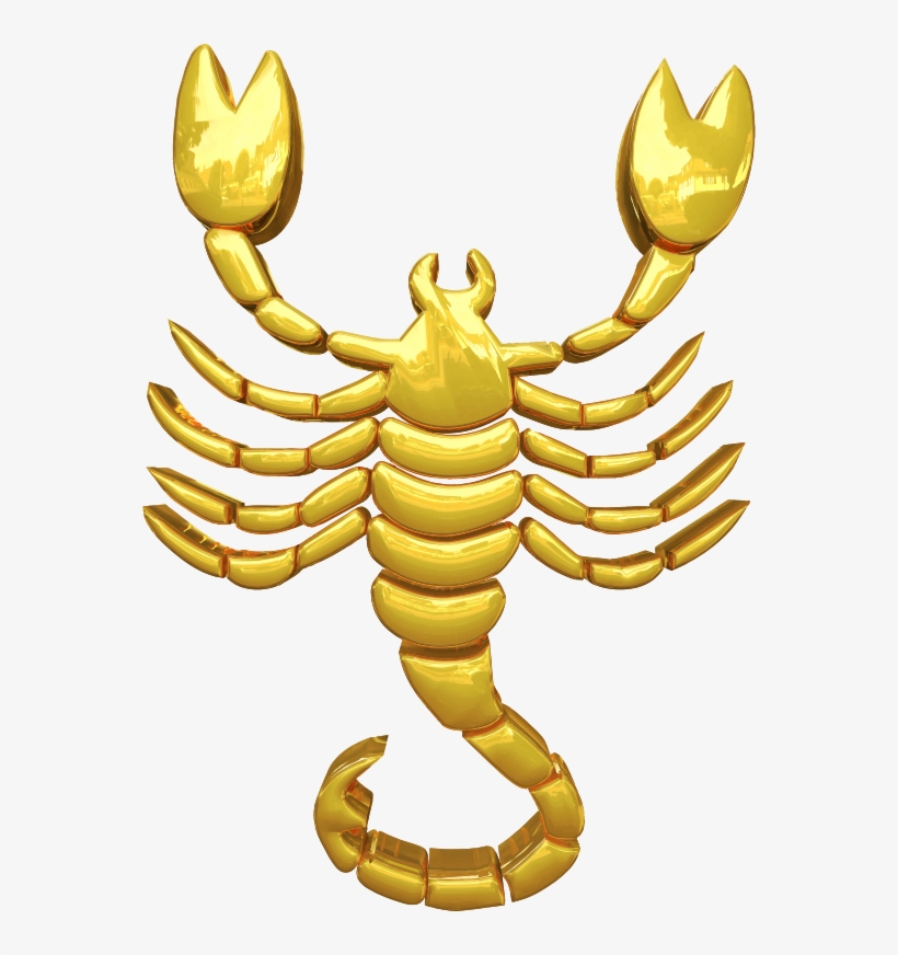 Medium Image - Golden Scorpio, transparent png