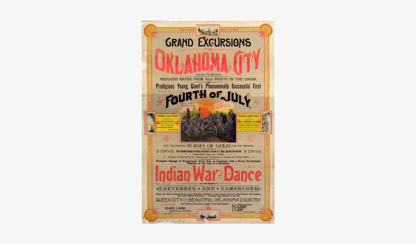 Promotional Posters Announcing Oklahoma City's Coming-out - Herbal, transparent png