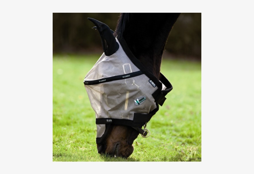 Rambo Flymask Plus Non Treated O/b - Fly Mask Rambo, transparent png