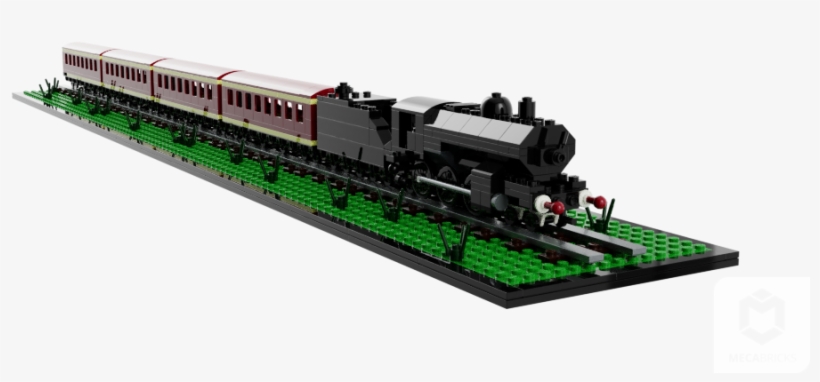 Steam Locomotive With Passenger Cars - Locomotive, transparent png