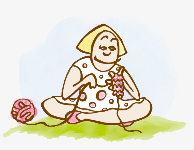 Martin & Sylvia "knitting From The Beginning" - Illustration, transparent png