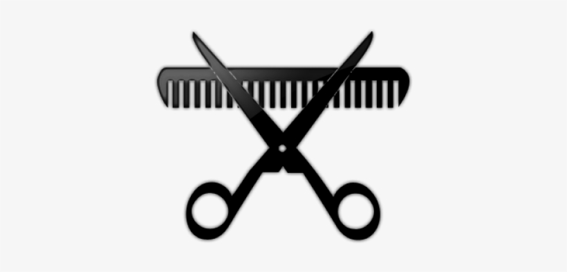 Scissor Clipart Scissors Cutting - Scissors And Comb Clip Art, transparent png