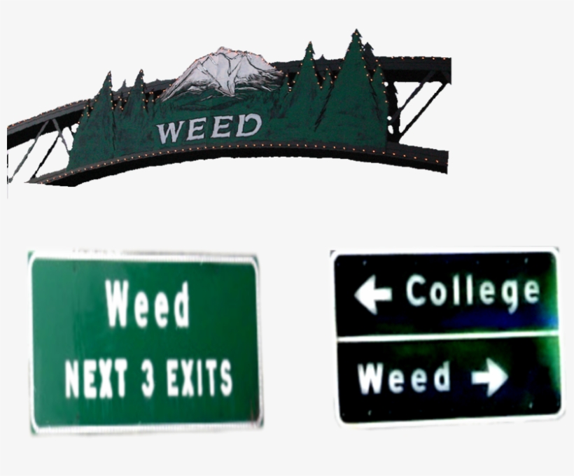 Weed Street Signs - Weed, transparent png