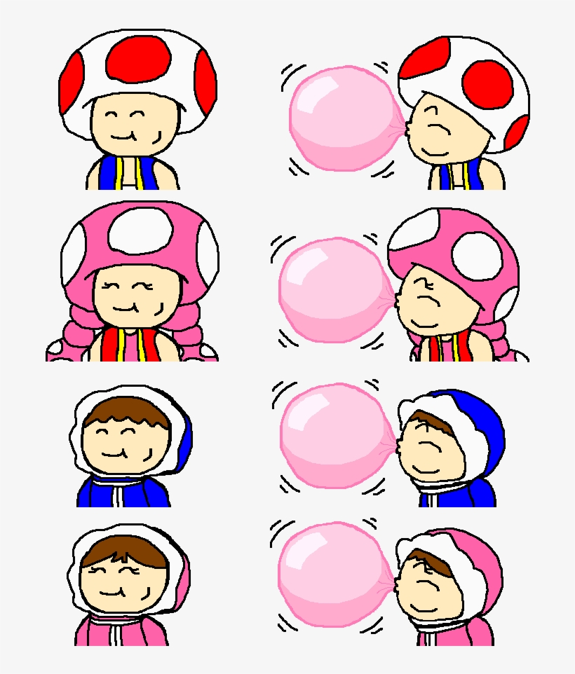 Blowing Bubble Gum Fun By Pokegirlrules - Cartoon, transparent png