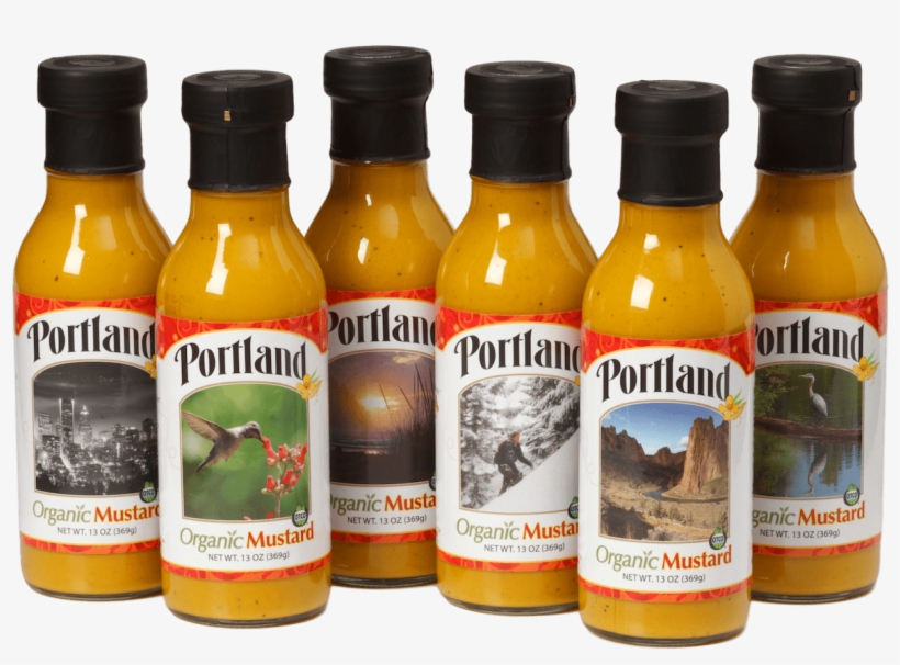 6-pack Of Portland Yellow Mustard - Glass Bottle, transparent png