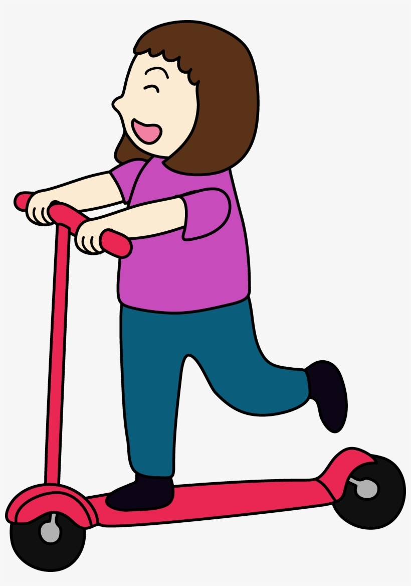 Clip Of Girl Riding Free Clip Art - Play, transparent png