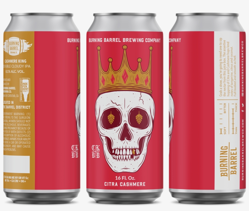 Cashmere King 3 Can Mockup - Cola, transparent png