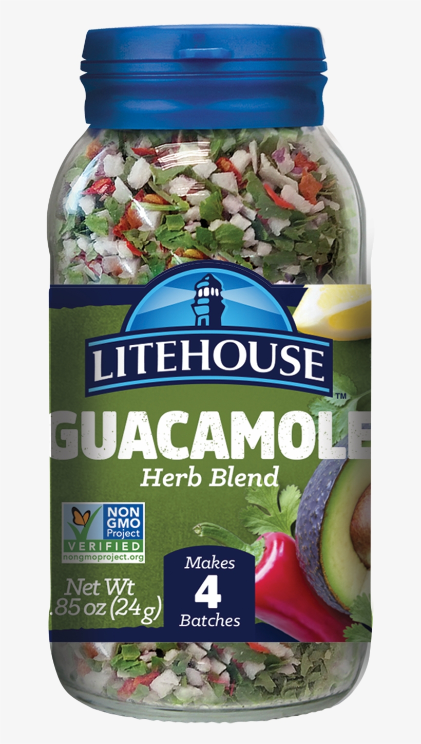 Litehouse Instantly Fresh Guacamole Blend - Packaging For Dried Herbs, transparent png