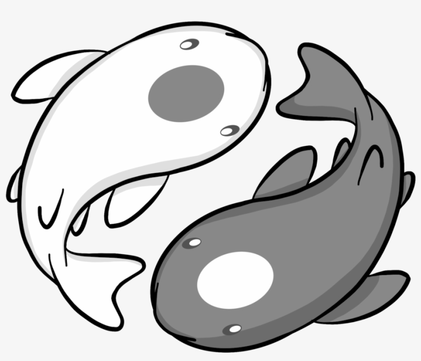 Chibi Yin And Yang Koi By Neko San Art - Chibis Yin And Yang, transparent png