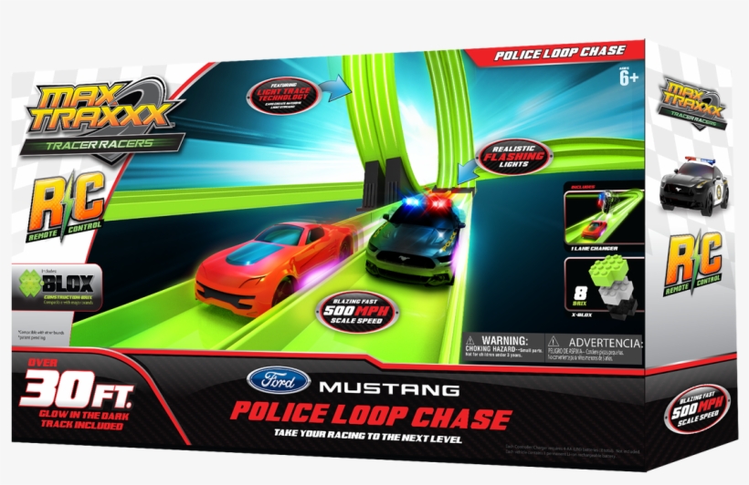 Skullduggery Speed Racer - Max Traxxx Tracer Remote-control Infinity Loop Set, transparent png
