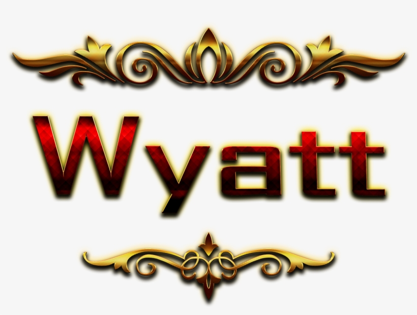 Wyatt Decorative Name Png - Abhi Name, transparent png