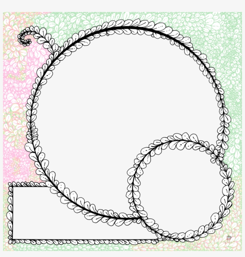 Scrapbook Digital Png - Circle, transparent png