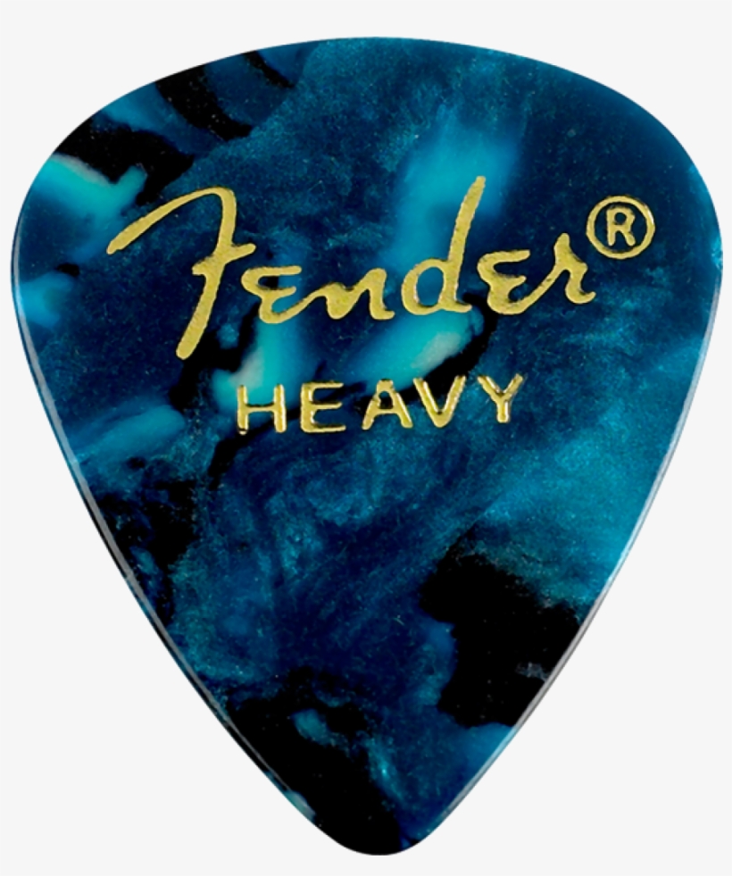 New Fender 351 Premium Celluloid Guitar Picks , Heavy - Base, transparent png