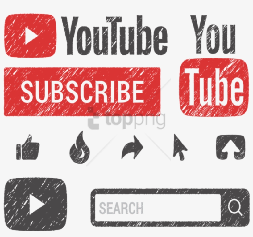 Free Png Download Rank In Youtube - Youtube Icon Subscribe Png, transparent png