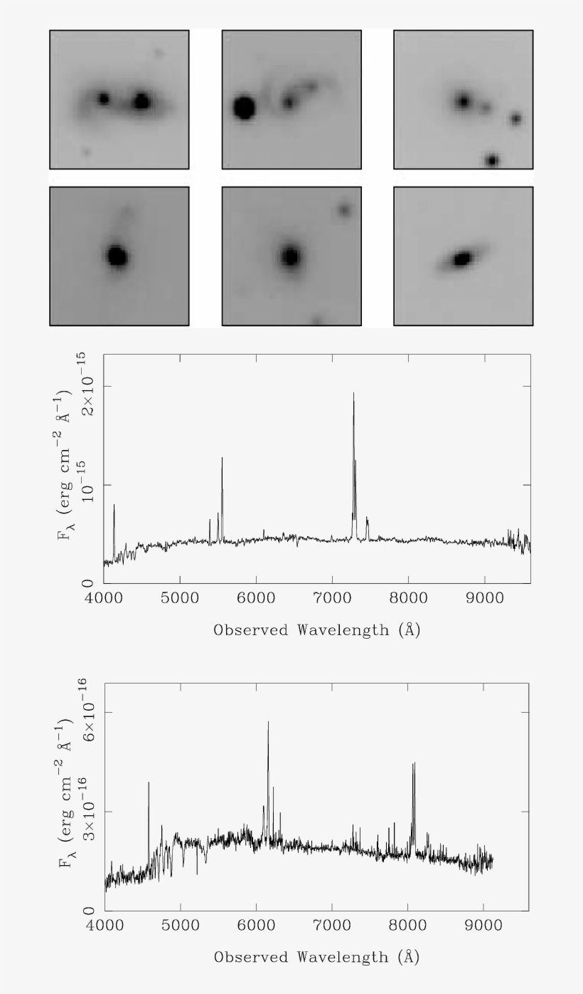Host Galaxy Images And Post-starburst Agn Spectra - Diagram, transparent png