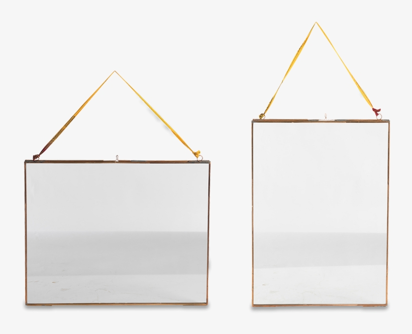 Nkuku Copper & Glass Frame With Sari Tie - Darkness, transparent png