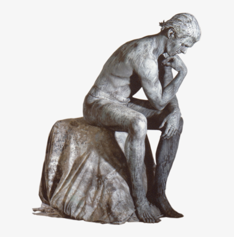 The Thinker - Carving, transparent png