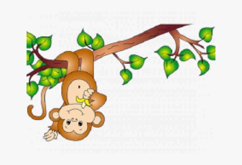 Pretty Clipart Vine - Monkey On Tree Clipart, transparent png