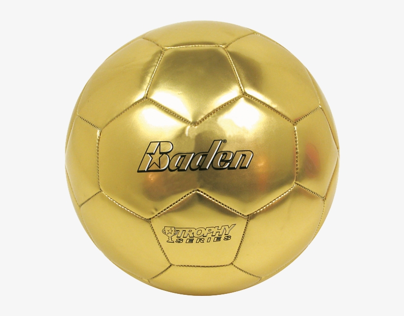 Baden Football Gold Trophy - Soccer Ball, transparent png
