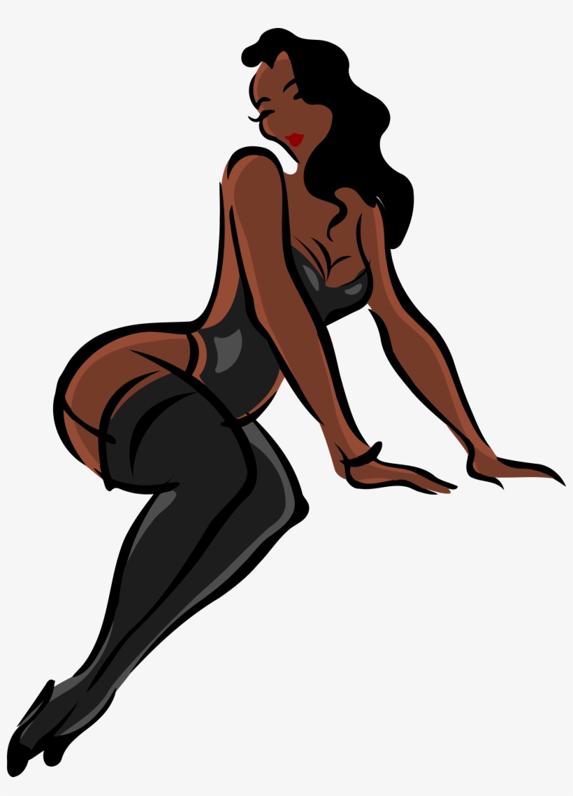 This Free Icons Png Design Of Lingerie Model, Dark, transparent png