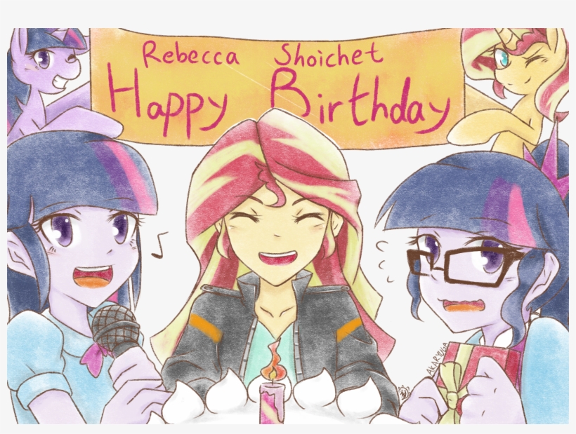 Rebecca Shoichet Twilight Sparkle Sunset Shimmer Pink Equestria Girls