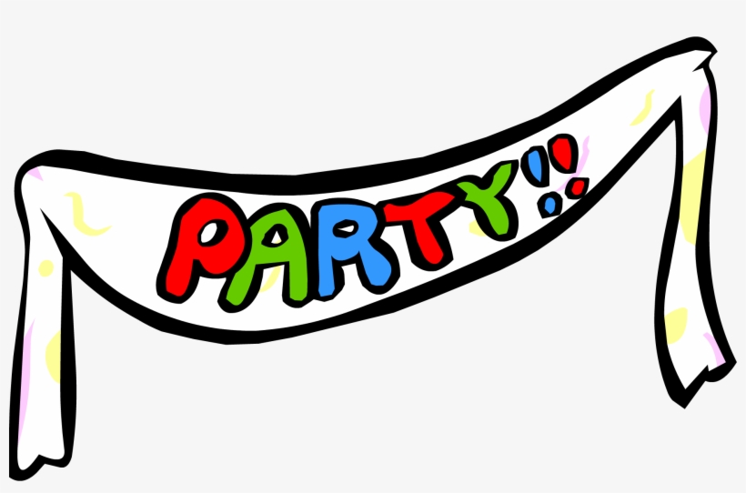 Party Banner Png - Club Penguin Beta Test Party Banner, transparent png