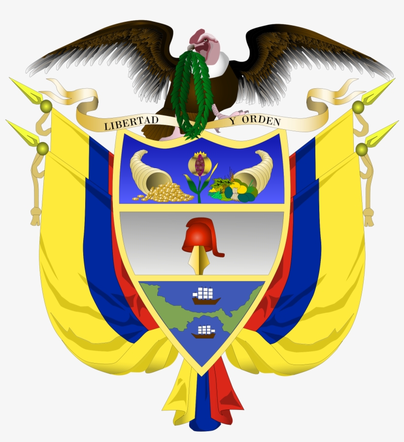 Coat Of Arms Of Colombia - Colombian Coat Of Arms, transparent png