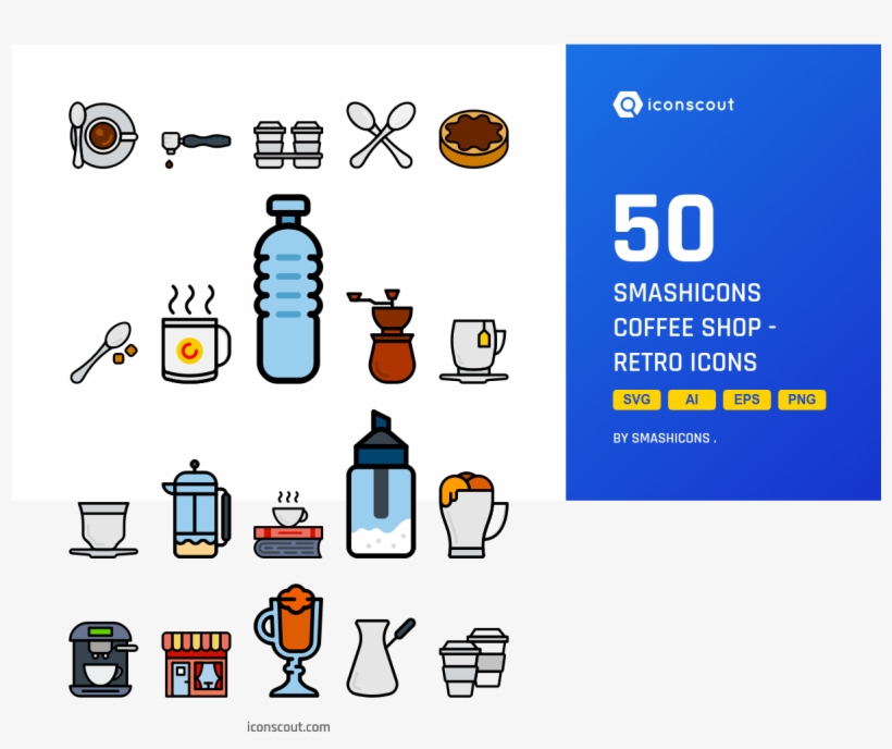 Smashicons Coffee Shop, transparent png