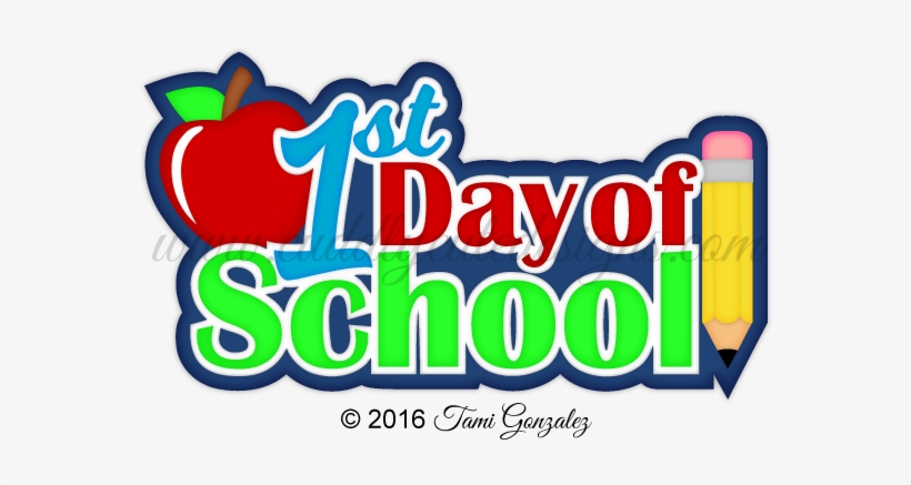 St Clip Art Royalty Free Techflourish - Clip Art 1st Day Of School, transparent png