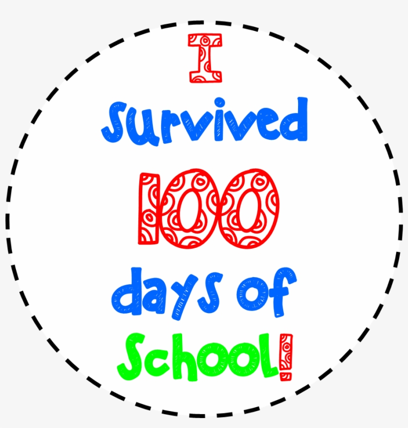 Free Th Day - We Survived 100 Days Of School, transparent png