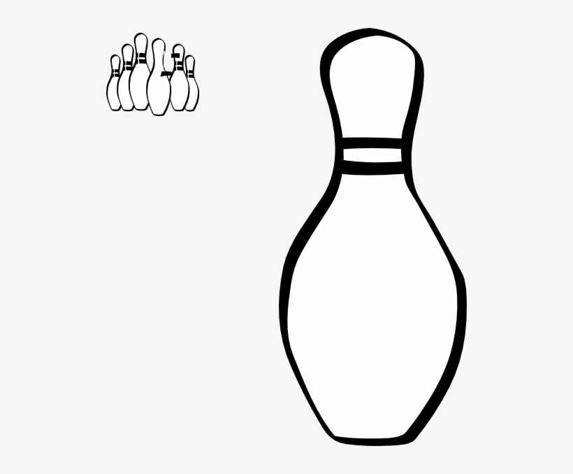 516 X 598 6 - Bowling Pin Black And White, transparent png