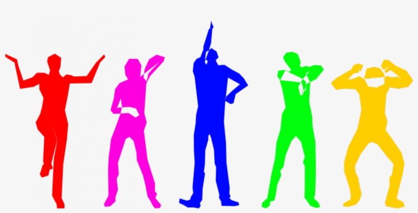 African Dance Clip Art - Colorful People Silhouette Png, transparent png