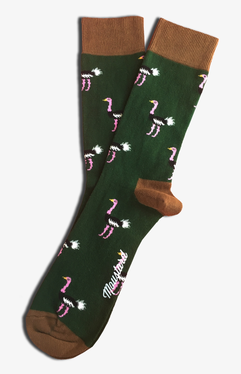 Ostrich Green Cotton Socks - Sock, transparent png